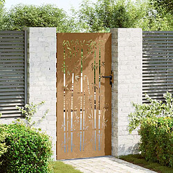 Avis vidaXL Portail 85x175 cm Acier Corten