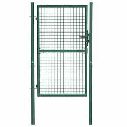 Acheter vidaXL Portail de clôture acier 100x150 cm Vert
