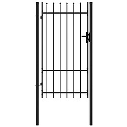 Acheter vidaXL Portillon simple - Noir
