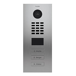 DOORBIRD D2103V V2 Portier vidéo IP - Caméra HD 720p - Vision nocturne - RFID - Détection mouvement - 3 sonnettes