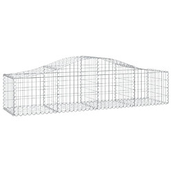 Avis vidaXL Paniers à gabions arqués 15 pcs