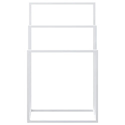 Acheter vidaXL Porte-serviettes sur pied - Blanc