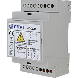 C.D.V.I. CDVI ADC335 Alimentation linéaire 12V 3,5A - Stabilisation électrique - Rail DIN