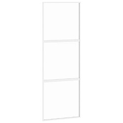 vidaXL Porte coulissante 76x205 cm - Blanc