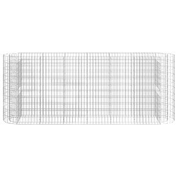 Avis vidaXL Lit surélevé à gabion Fer galvanisé - 260x50x100 cm