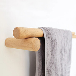 Porte-serviettes mural en bois - Kaki pas cher