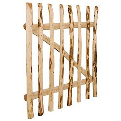 Avis vidaXL Portillon simple Bois de noisetier 100x100 cm