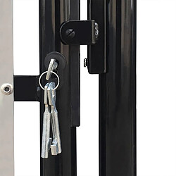 Acheter vidaXL Portail simple de clôture - Noir