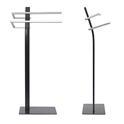 Helloshop26 Porte-serviettes sur pied - Gris