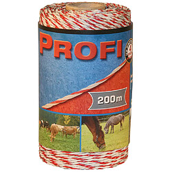 Kerbl Corde clôture Profi - Blanc/rouge