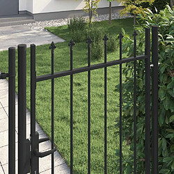Avis vidaXL Portillon simple - Noir