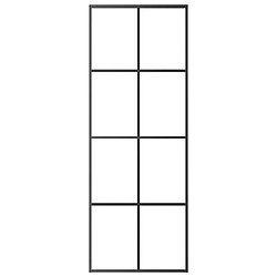 Avis Vidaxl Porte coulissante Verre ESG et aluminium - Noir