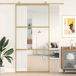 vidaXL Porte coulissante doré 102,5x205cm
