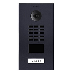 Doorbird D2101V-RAL7016 V2 Portier vidéo IP - Contrôle accès à distance, lecteur RFID, IP65, Full HD