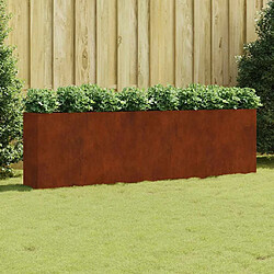 vidaXL Lit surélevé Acier corten 280 cm