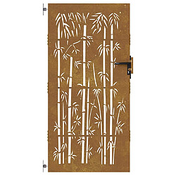Acheter vidaXL Portail 85x175 cm Acier Corten