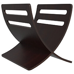 VidaXL Porte-revue Bois Massif - Marron