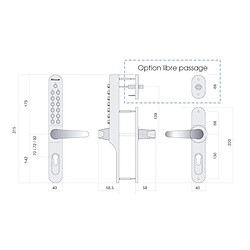 Lokod serrure à code Keylex Profil
