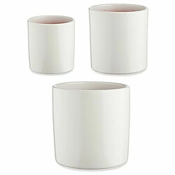 Ibergarden Set de pots Cylindre - Blanc
