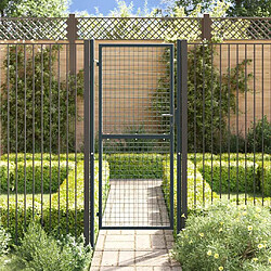 Avis vidaXL Portail maille de jardin acier galvanisé 100x250 cm Gris