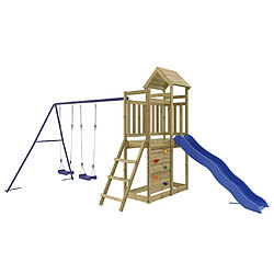 vidaXL Aire de jeux d'extérieur - Bois de pin imprégné