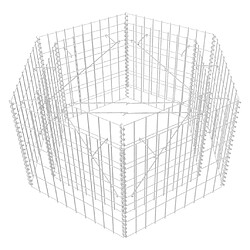 vidaXL Gabion Hexagonal 100x90x50 cm