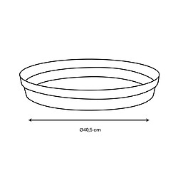 EDA Plastiques EDA Soucoupe Ø 40,50 cm - Vert laurier