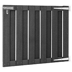 Avis vidaXL Portillon WPC 100x80 cm - Gris