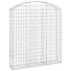 vidaXL Panier de gabion - 150x30x160/180 cm