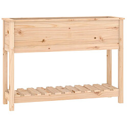 vidaXL Jardinière avec étagère 111,5x34,5x81 cm