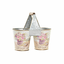 DKD Home Decor Cache-pot Rose Métal
