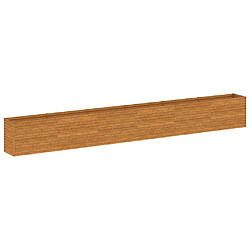 vidaXL Lit surélevé de jardin Acier corten - Marron