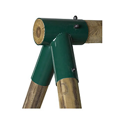 Avis Habitat Et Jardin Portique bois Timo - Avec 2 balançoires et 1 échelle de corde.