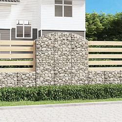 vidaXL Panier de gabion - 150x30x160/180 cm