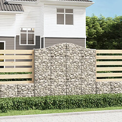 vidaXL Panier à gabion arqué - Fer galvanisé