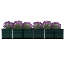 VidaXL Lit Surélevé de Jardin Acier 480x80x77 cm Vert