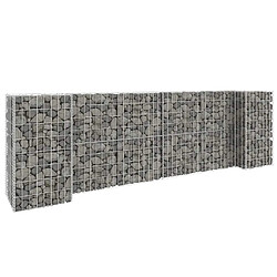 vidaXL Jardinière à gabion - H Fil d'acier
