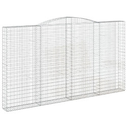 vidaXL Panier de gabions - Argenté
