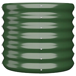 Avis VidaXL Jardinière de Jardin Acier Vert 40x40x36 cm