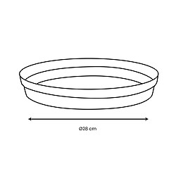 EDA Plastiques EDA Soucoupe pour pot - Blanc