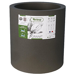 RIVIERA Bac Granit Rond Gris