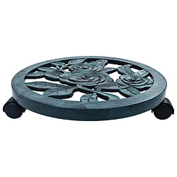 vidaXL Chariots pour plantes 6 pcs - Vert