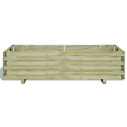 vidaXL Lit surélevé - 120 x 40 x 30 cm Bois Rectangulaire