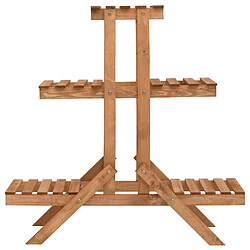 VidaXL Support pour plantes - Bois de sapin