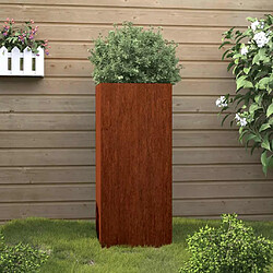 vidaXL Jardinière acier corten