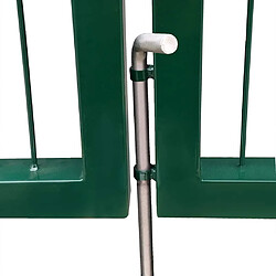 Acheter VIDAXL Portail de clôture avec poteaux - Vert