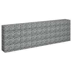 Avis vidaXL Lit surélevé à gabion 270x30x90 cm