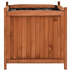 vidaXL Jardinières surélevées - Bois de sapin