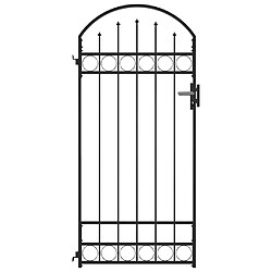 vidaXL Portail de jardin - Noir