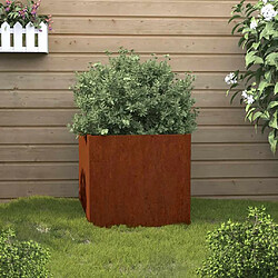 vidaXL Jardinière acier corten